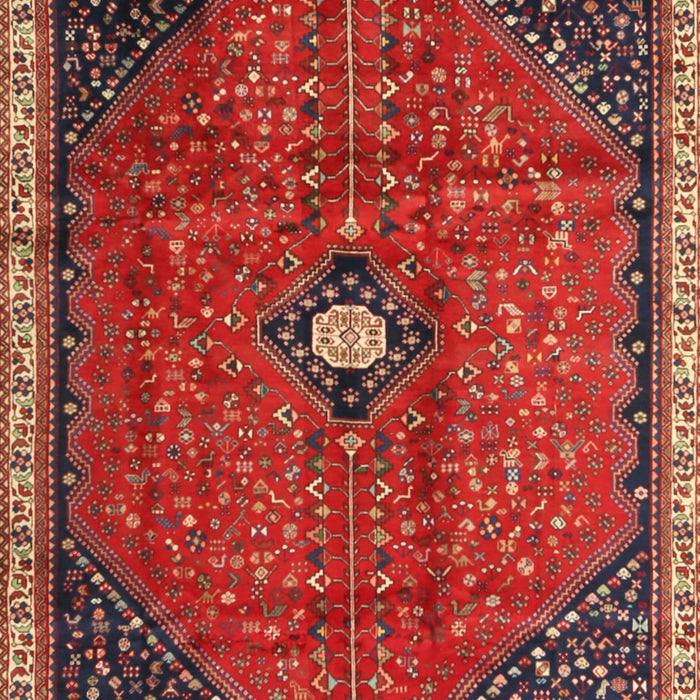 Machine Washable Traditional Red Rug, wshtr3050