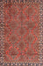 Traditional Orange Salmon Pink Persian Rug, tr3051