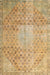 Machine Washable Traditional Cinnamon Brown Rug, wshtr3054