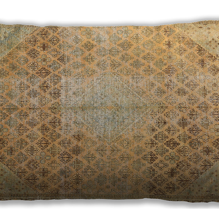 Traditional Classic Rectangular Cinnamon Brown Lumbar Throw Pillow, 13 inch by 19 inch, lbtr3054