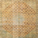 Square Traditional Cinnamon Brown Persian Rug, tr3054