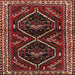 Round Machine Washable Traditional Brown Rug, wshtr3055