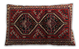 Traditional Classic Rectangular Brown Lumbar Throw Pillow, 13 inch by 19 inch, lbtr3055