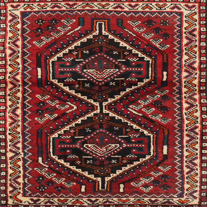 Square Traditional Brown Persian Rug, tr3055