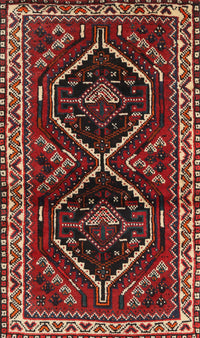 Machine Washable Traditional Brown Rug, wshtr3055