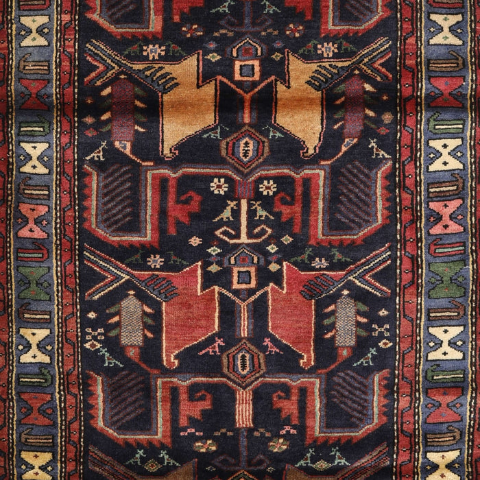 Machine Washable Traditional Brown Rug, wshtr3056