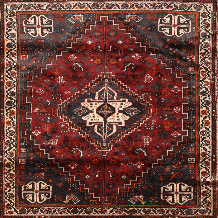 Round Machine Washable Traditional Brown Rug, wshtr3058