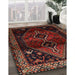 Machine Washable Traditional Sepia Brown Rug in a Family Room, wshtr3059