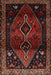 Machine Washable Traditional Sepia Brown Rug, wshtr3059