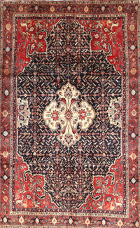 Machine Washable Traditional Saffron Red Rug, wshtr305