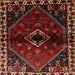Square Traditional Reddish Brown Persian Rug, tr3060