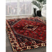 Traditional Reddish Brown Persian Rug in Family Room, tr3060