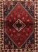 Machine Washable Traditional Sepia Brown Rug, wshtr3060