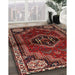 Machine Washable Traditional Tomato Red Rug in a Family Room, wshtr3061