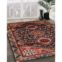 Traditional Dark Gold Brown Persian Rug, tr3062