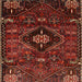 Square Traditional Chestnut Brown Persian Rug, tr3064