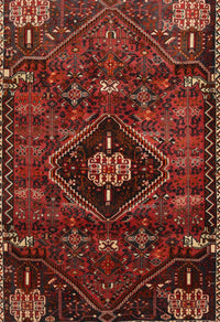 Machine Washable Traditional Chestnut Brown Rug, wshtr3064