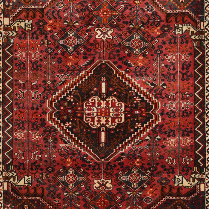 Machine Washable Traditional Chestnut Brown Rug, wshtr3064