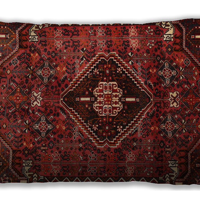 Traditional Classic Rectangular Chestnut Brown Lumbar Throw Pillow, 13 inch by 19 inch, lbtr3064
