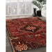 Machine Washable Traditional Chestnut Brown Rug in a Family Room, wshtr3064