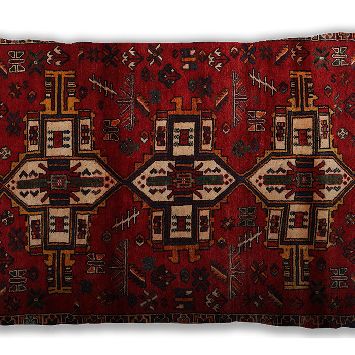 Traditional Classic Rectangular Tomato Red Lumbar Throw Pillow, 13 inch by 19 inch, lbtr3065