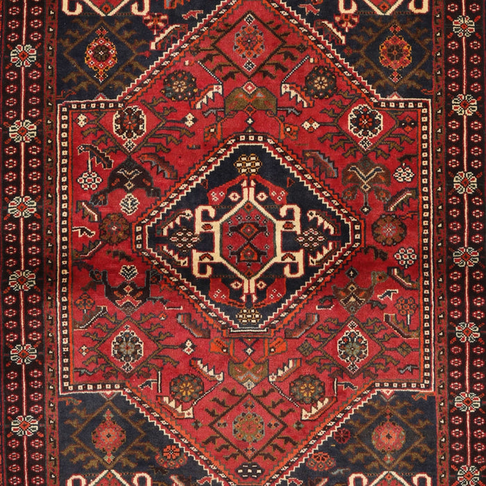 Machine Washable Traditional Chestnut Brown Rug, wshtr3066
