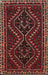 Machine Washable Traditional Brown Rug, wshtr3067