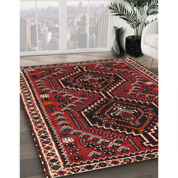 Traditional Brown Persian Rug in Family Room, tr3069