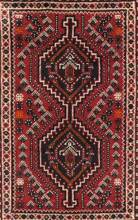 Machine Washable Traditional Brown Rug, wshtr3069