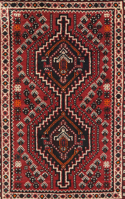 Machine Washable Traditional Brown Rug, wshtr3069