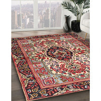 Traditional Light Copper Gold Persian Rug, tr3071