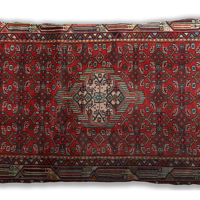 Traditional Classic Rectangular Dark Almond Brown Lumbar Throw Pillow, 13 inch by 19 inch, lbtr3073
