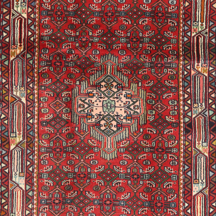 Machine Washable Traditional Dark Almond Brown Rug, wshtr3073