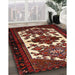 Machine Washable Traditional Dark Almond Brown Rug in a Family Room, wshtr3075