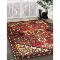 Traditional Saffron Red Persian Rug, tr3077