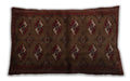 Traditional Classic Rectangular Dark Sienna Brown Lumbar Throw Pillow, 13 inch by 19 inch, lbtr3078