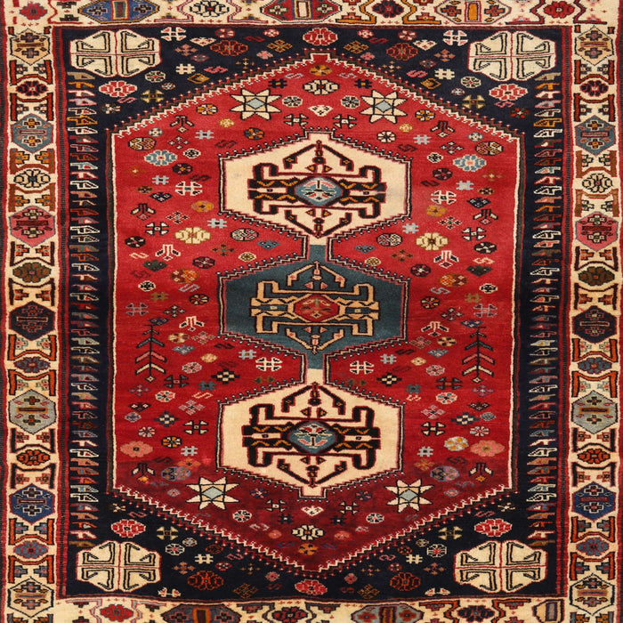 Square Traditional Red Persian Rug, tr3080