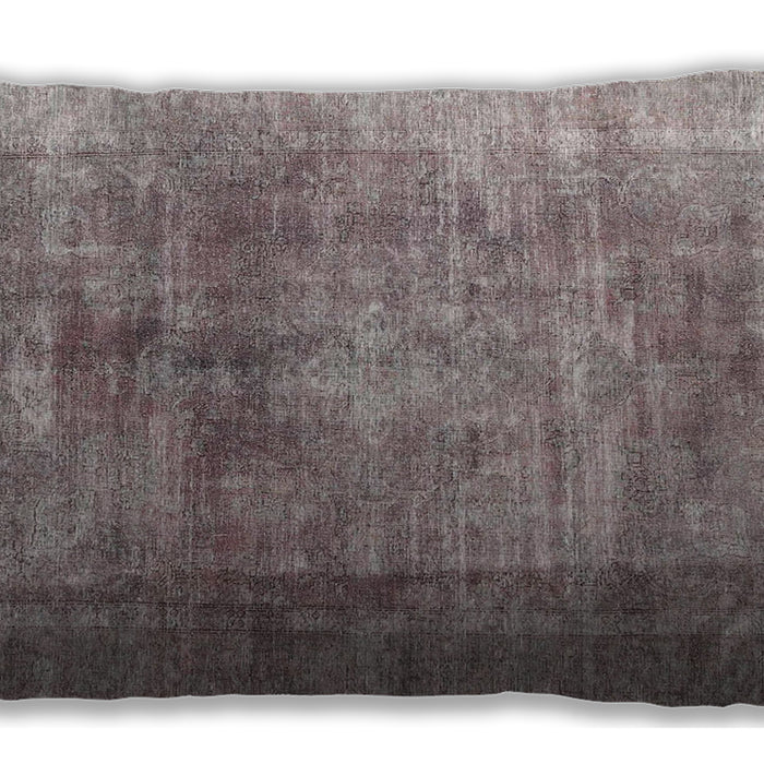 Traditional Classic Rectangular Rose Dust Purple Lumbar Throw Pillow, 13 inch by 19 inch, lbtr3082