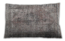 Traditional Classic Rectangular Sandstone Brown Lumbar Throw Pillow, 13 inch by 19 inch, lbtr3084