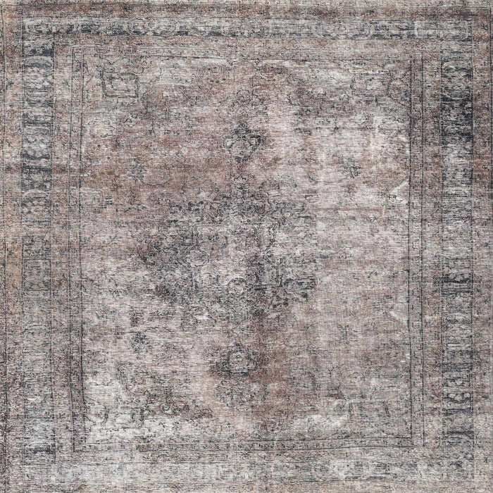 Square Traditional Sandstone Brown Persian Rug, tr3084