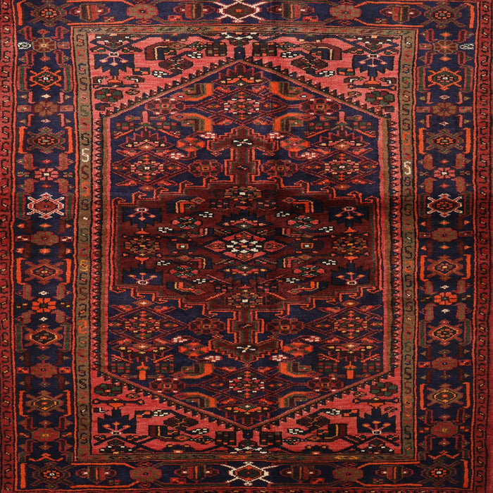 Square Traditional Red Brown Persian Rug, tr3085