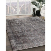 Traditional Carbon Gray Persian Rug, tr3088