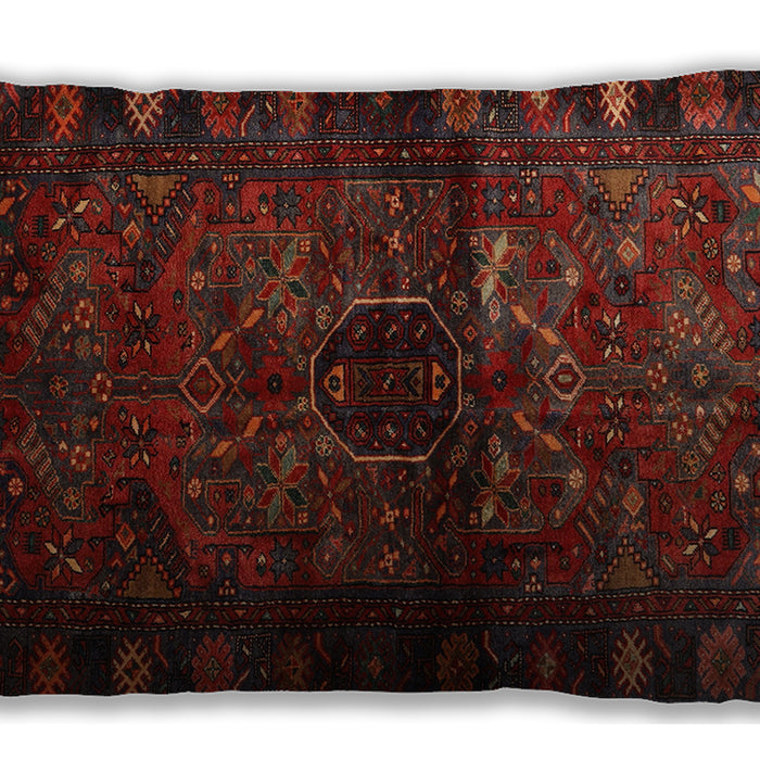Traditional Classic Rectangular Dark Red Lumbar Throw Pillow, 13 inch by 19 inch, lbtr3089