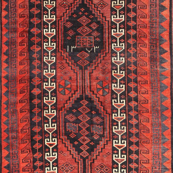 Machine Washable Traditional Chestnut Brown Rug, wshtr308