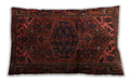 Traditional Classic Rectangular Saffron Red Lumbar Throw Pillow, 13 inch by 19 inch, lbtr3090