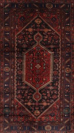 Machine Washable Traditional Bakers Brown Rug, wshtr3092