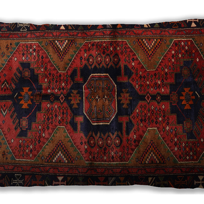 Traditional Classic Rectangular Crimson Red Lumbar Throw Pillow, 13 inch by 19 inch, lbtr3093