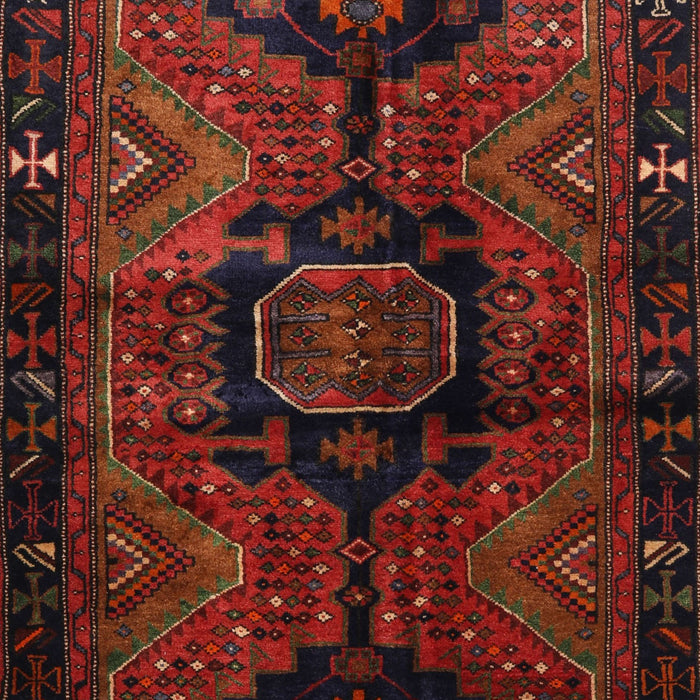 Machine Washable Traditional Crimson Red Rug, wshtr3093