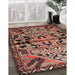 Machine Washable Traditional Sunrise Orange Rug in a Family Room, wshtr3096