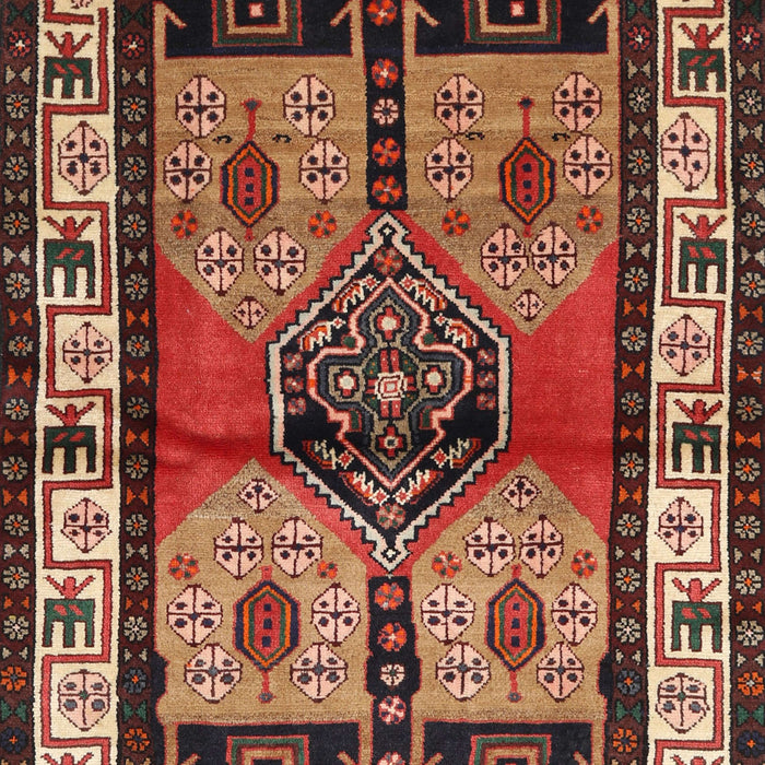 Traditional Saffron Red Persian Rug, tr3097